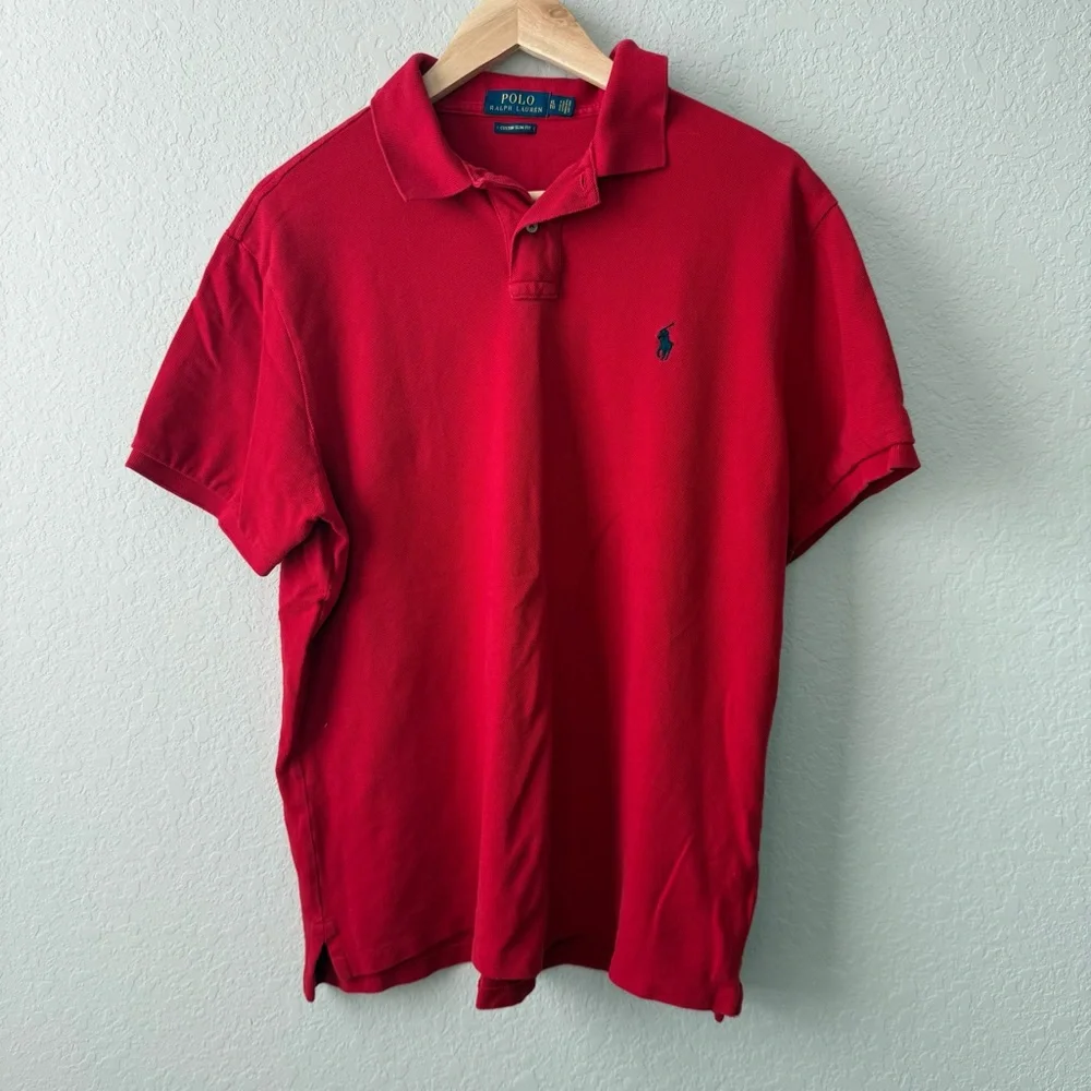 Ralph Lauren‎ Men's Vibrant Red Polo Shirt Size XL